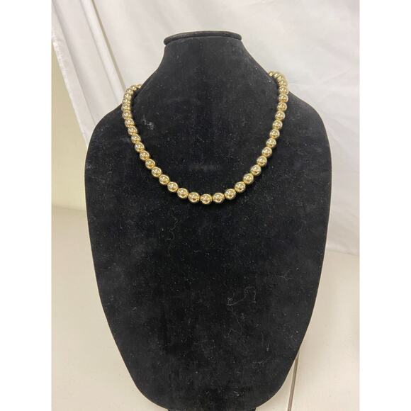 Marshall Fields Monet Beaded Gold Tone Chain Necklace & Bracelet Lot of 3 w/ Box - Picture 8 of 12